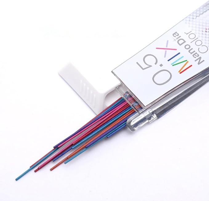 20Pcs 0.5MM Pencil Refills for 0.5MM Mechanical Colored Refills for Student Artist Art Drawing Sketching Student Drawing Tool
