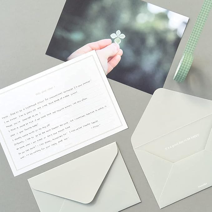 Monolike Photo Letter Paper and Envelopes Set - 8Type, 32 Letter Paper + 16 Envelopes