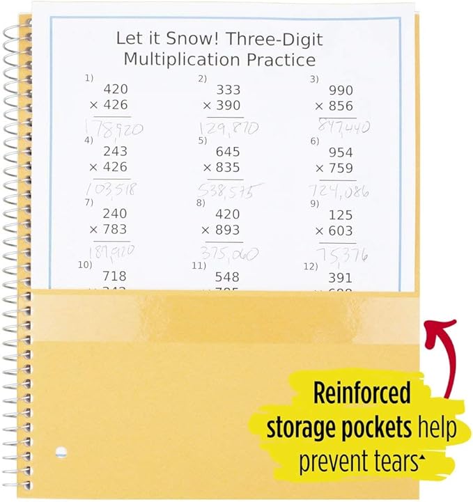 Five Star Spiral Notebooks, 5 Subject, Wide Ruled Paper, 200 Sheets, 10-1/2" x 8", Electric Green, Royal Purple, 2 Pack (38408)