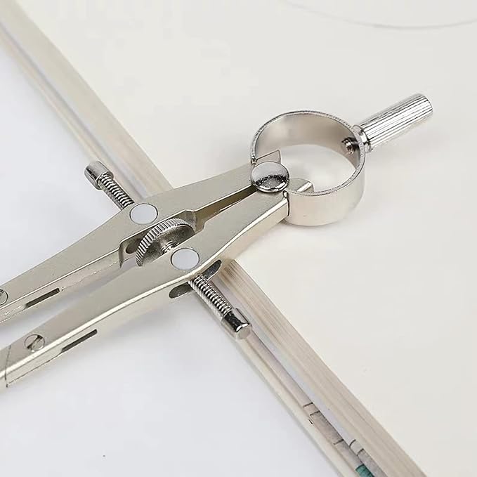 13 Pieces Geometry Set Compass Geometry Tools Math Compass and Protractors Set Metal Drawing Compass Precision Set Graphic Compasses Triangle Rulers Pencils Protractor with Storage Case