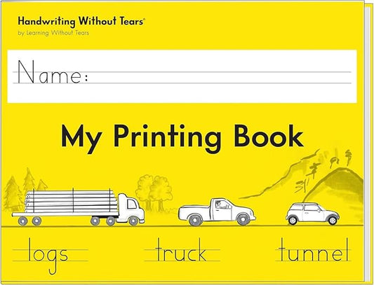 Learning Without Tears, My Printing Book, Student Workbook, Age 6+, 1st Grade+, Handwriting Practice, Writing Book, School & Home, Language Arts, Tutoring