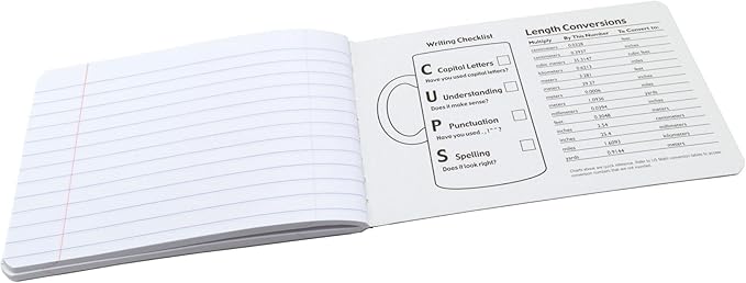PACON PMMK37090 Pacon Junior Composition Book, 5 x 7-1/2 Inches, 3/8 Inch Ruled, 100 Sheets