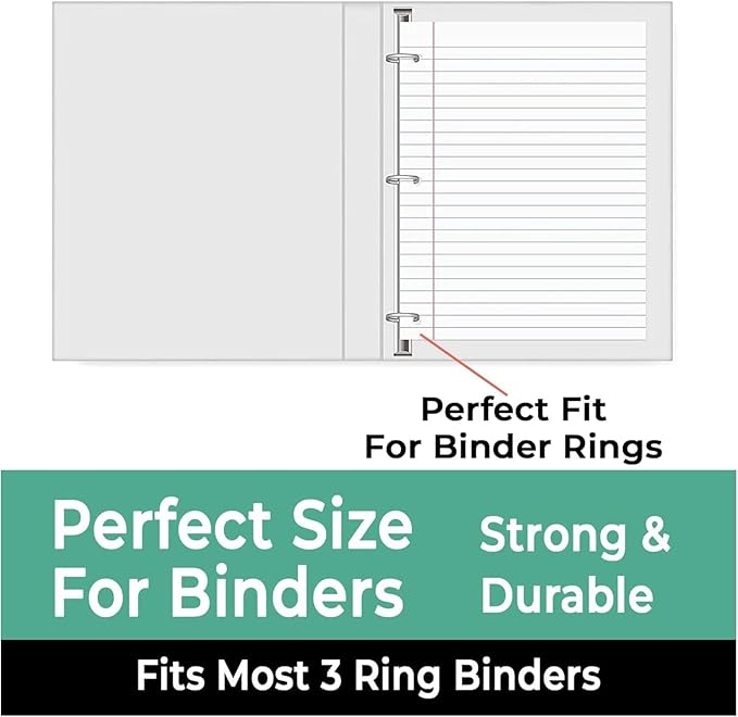 Rosmonde 1152 Pack (Pallet) Loose Leaf Paper Bulk, 172800 Sheets, Wide Ruled, Pallet of Filler Paper, 150 Sheets/Pack, 8 x 10.5", 3 Hole Punched, Thick Filler Paper, School & Office, 4-7 Days Transit
