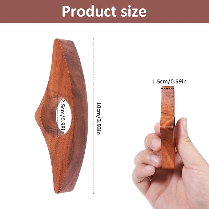 2 PCS Thumb Book Page Holder Wooden Thumb Book Page Spreader for Novel Reading, Readers, Books Lovers, Bookworms, Literary Gifts, Read Accessories