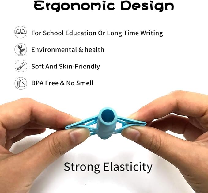 KOABBIT Pencil gripper kids/toddler handwriting aid tools for beginners,Pencil Holder for preschooler 2-4 Years learning to Write for Children's Training Pen Holding Posture Correction Tools(3 PACK)