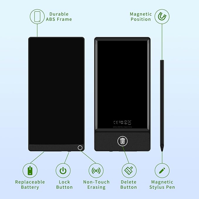 6.5 Inch LCD Writing Tablet Portable Digital Notepad Mini Electronic Notebook Reusable Drawing Board