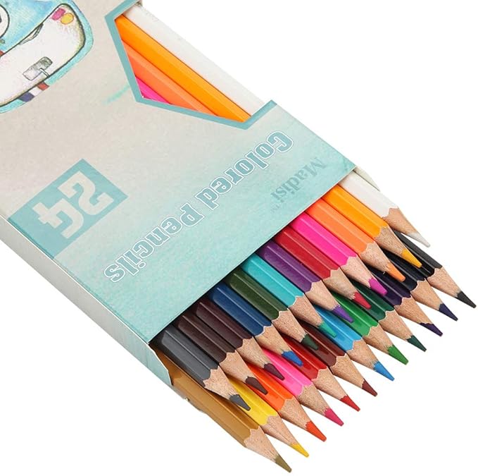 Madisi Colored Pencils Bulk - Pre-Sharpened - 12 Packs of 24-Count - 288 Colored Pencils for Kids
