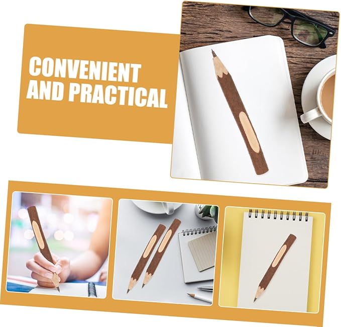 Wooden Ballpoint Pens 17cm Comfortable Grip Natural Tree Bark Biodegradable 10pcs Multi-function Writing Accessories for Office and School Use