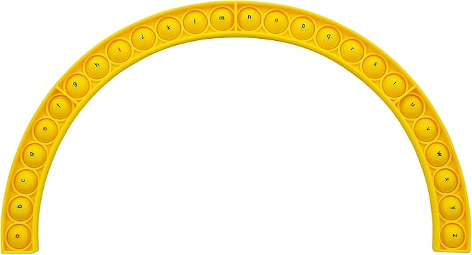 Junior Learning Alphabet Arc Bubble Board, Double-Sided, Ages 4-7, Letter Recognition, K-2 (Pack of 4)