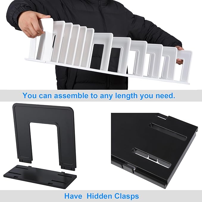 6 Pieces Upright Plates, Accessory Parts of Expandable File Folder Holder, Purple