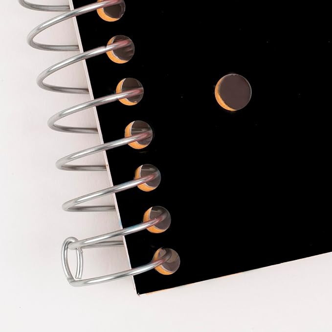 Five Star Spiral Notebook + Study App, 5 Subject, Wide Ruled Paper, 8" x 10-1/2", 200 Sheets, Fights Ink Bleed, Water Resistant Cover, Black (72045) (Pack of 2)