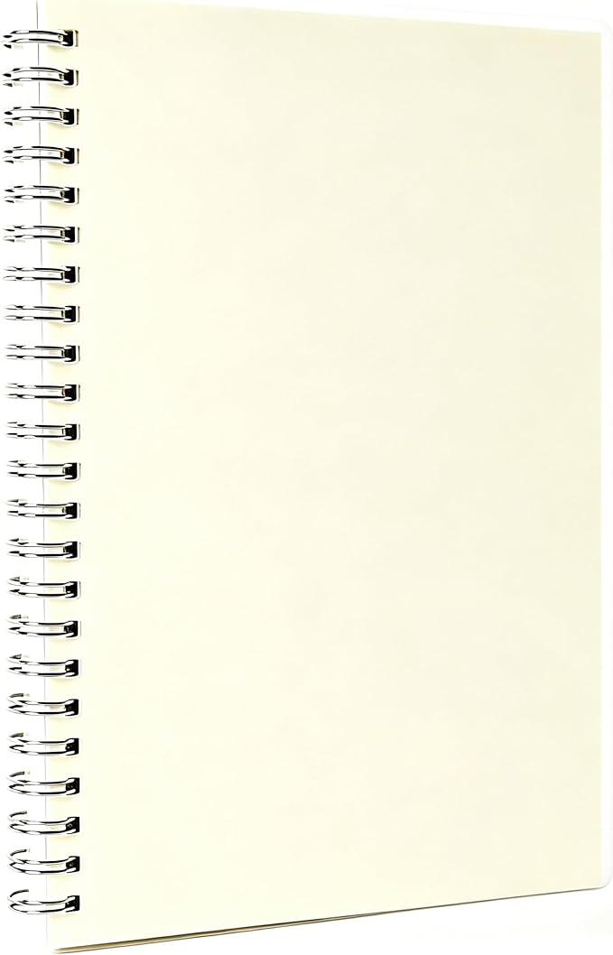 Smilo Blank Journal Notebook, A5 (5.7" x 8.3"), 80 Sheets - 160 Pages