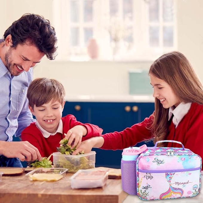 RHCPFOVR Kids Lunch Bag - Insulated Lunch Box for Boys Girls,Washable Lunch Bag and Reusable Toddler Leak-proof Lunchbox for School and Daycare