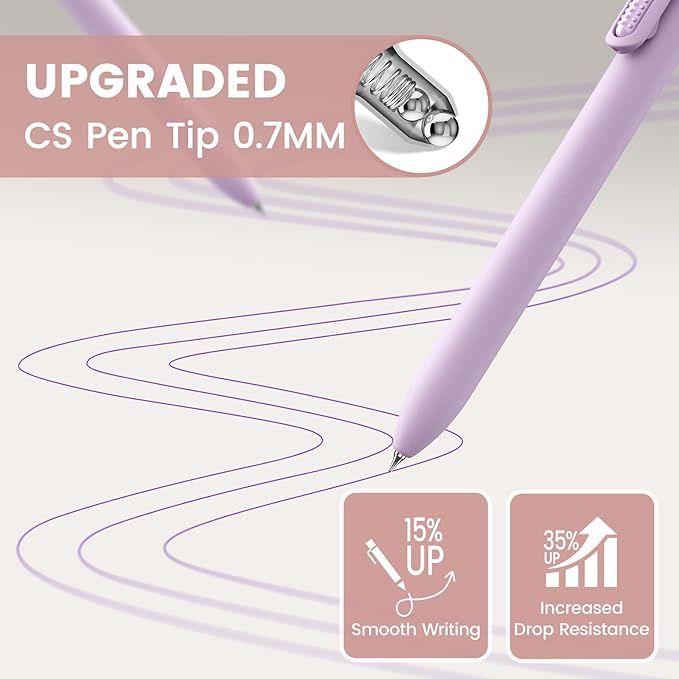 Colorful Gel Pens - 8 Pcs Colored Ink Pens Coloring | 0.7MM Smooth Writing Medium Point - Quick Drying Retractable Colored Pen for Journaling Note Taking (Morandi - 8Pcs