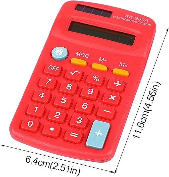 Calculators Desktop,12 Digits Big Buttons Dual Solar Power and Battery Basic Calculator with Large LCD Display,Basic 4 Function Calculator for Students Business Office Home School