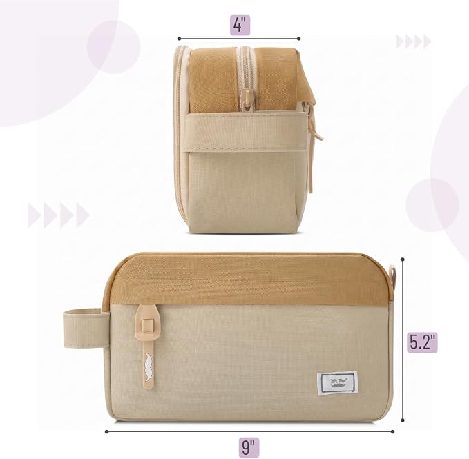 Mr. Pen- High Capacity Pencil Case, Large Pencil Pouch with 3 Compartments and 2 Pockets, Large Pencil Bag with Smooth Zipper, Cute Pencil Case Pouch Organizer, School Supplies for Teens
