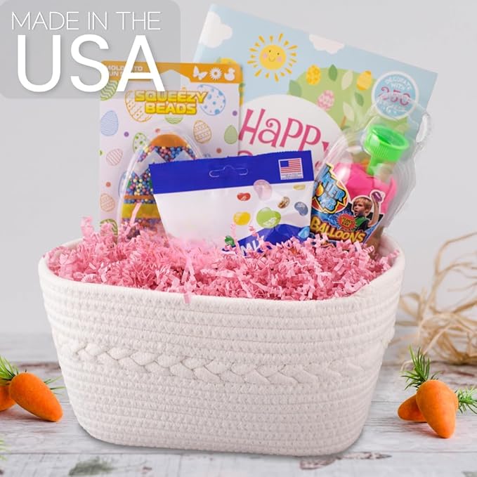 MagicWater Crinkle Cut Paper for Gift Baskets - 5LB - Light Pink - Perfect for Shredded Paper Filler, Basket Filler, Gift Boxes, Bridesmaid Gifts, Christmas Stuffers & More – Ideal for All Occasions