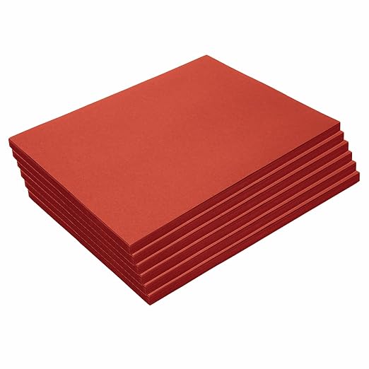 Colorations 9" x 12" Mediumweight Red Construction Paper - 300 Sheets, Bulk Pack Art Paper, Arts and Crafts, School Supplies, Drawing, Coloring, Painting, 3D Art Paper