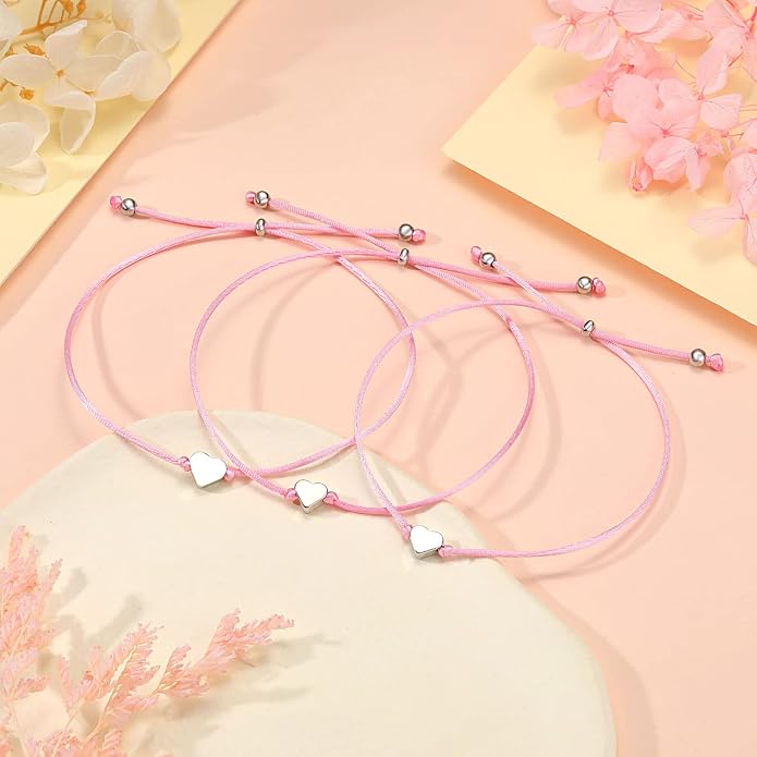 UNGENT THEM Big & Small Heart Bracelets Back to School Gifts for Girls