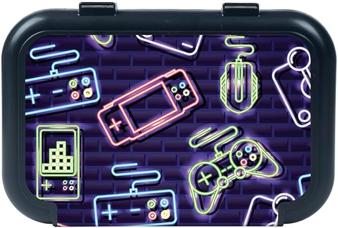 ZIPIT Recycled Plastic Pencil Box for Boys, Large Capacity Pencil Case for School, Durable Stationery Organizer Box, Gaming