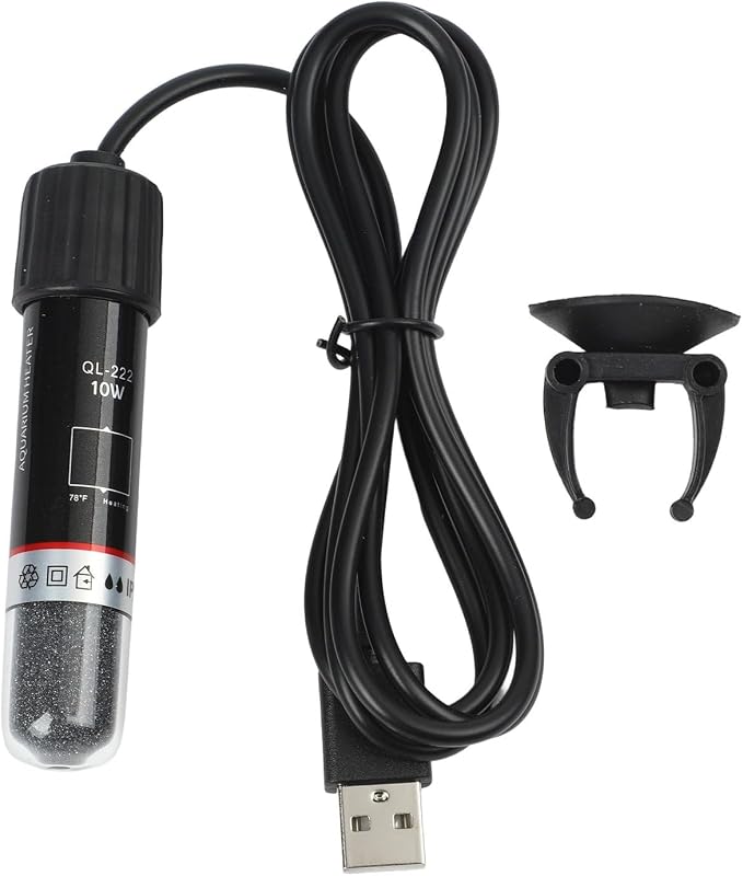 Heater with Heater Thermostat 26c Quartz Explosion-proof Low Usb Powered Aquarium Auto 5l Fish Tank 10w Warmer Betta 2. Voltage Turtle Bowl(USB)