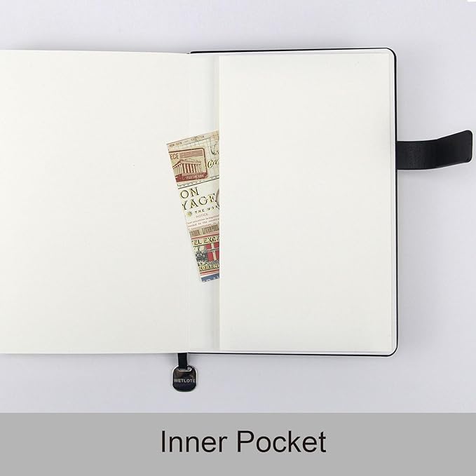 Softsided Notebook - 5.7"x 8.4" - upgraded texture, classic line design, paper for smooth writing, elegant hangtag detail, with box, perfect for both gift and personal use(Pink)