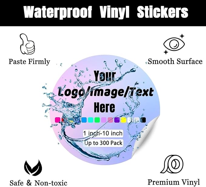 Personalized Daycare Name Label for Kids (144 Labels) Custom Labels for Clothing Tag Waterproof Name Stickers for Clothing Tags, Camp，Lunch Boxes，Bottles, Backpacks and School Supplies