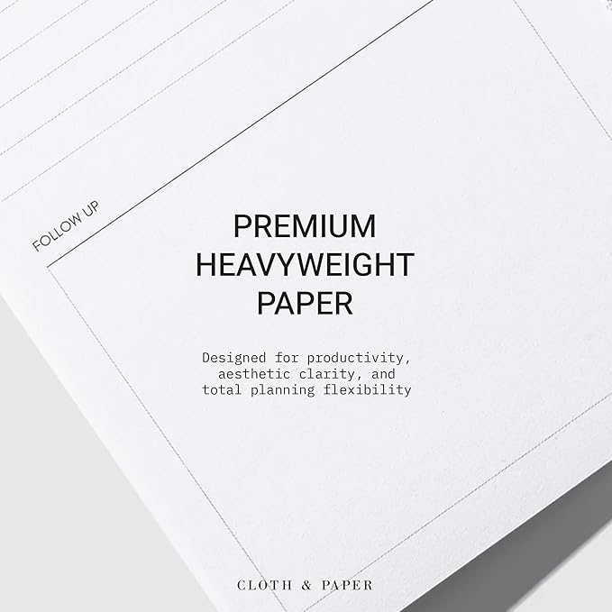 Cloth & Paper Travel Notebook | Meeting Notes – Bordeaux | Pocket Plus Meeting Notebook 3.2" x 6" | Structured Meeting Layout for Agenda, Attendees, Notes & Follow Up Tracking – Soft Touch Cover