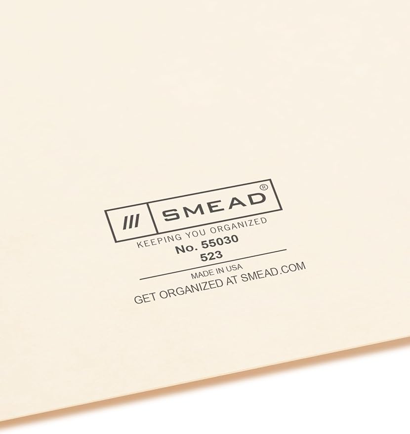 Smead Card Guide, Plain 1/3-Cut Tab (Blank), 3" H x 5" W, Manila, 100 per Box (55030)