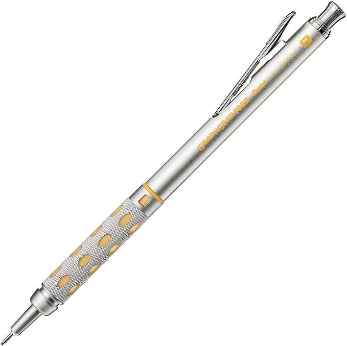 Pentel GraphGear 1000 Automatic Drafting Pencil (0.9mm), with Eraser Refills, 1-Pk (PG1019EBP)