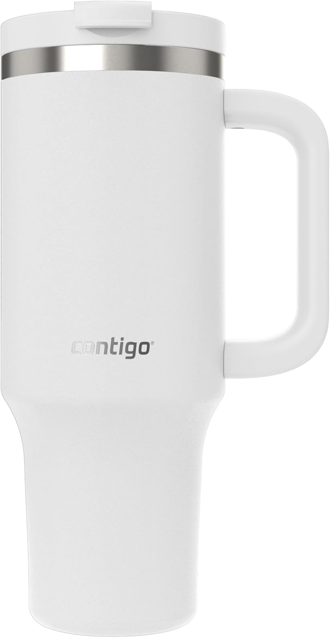 Contigo Streeterville 40oz Tumbler, Stainless Steel Vacuum Insulated, Leak-Proof, Cold for 29 Hours, Salt (Pack of 4)