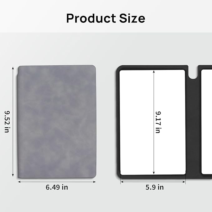 Reusable Whiteboard Notebook, A5 Erasable Smart Notebook, Portable Sketchbook with Wipe Cloth and Writing Pen for Students Kids Teacher