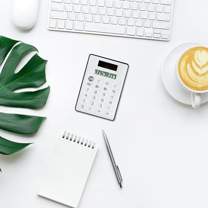 Solar Powered Pocket Calculators Lightweight with High Sensitivity Buttons and Simple Math Functions