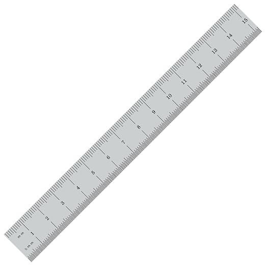 PEC Tools 6"/150mm Metal Ruler