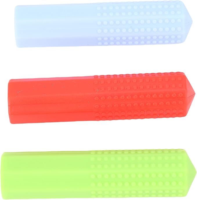 ciciglow 3 Pcs Pencil Weights Silicone Writing Grip Aid Handwriting Aid for Kids with Comfortable 3 Colors, for Teachers as Educational Tools or Classroom
