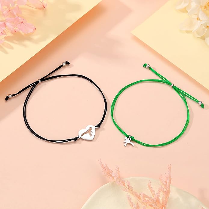 UNGENT THEM Back to School Bracelet Mother Son Dinosaur First Day of School Gifts for Boys Girls