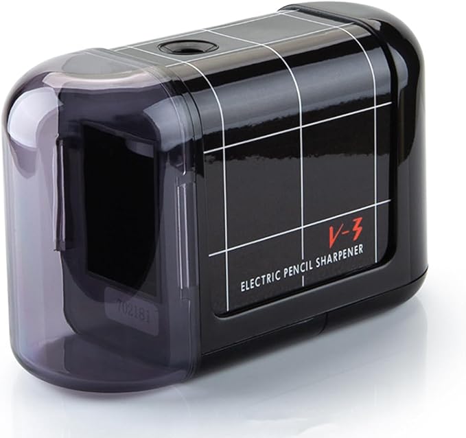 Battery Operated Electric Pencil Sharpener, Portable Pencil Sharpener for Kids, for No.2/Color Pencils (6-8mm), School, Home, Office, Classroom(Black)