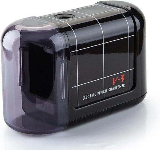 Battery Operated Electric Pencil Sharpener, Portable Pencil Sharpener for Kids, for No.2/Color Pencils (6-8mm), School, Home, Office, Classroom(Black)