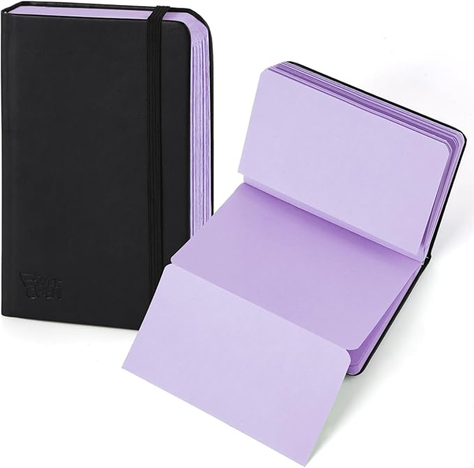 3.5x5.7inches Mixed Media Sketch Pad, 120GSM 32Sheets Folded Colored Paper Sketchbook for Drawing, Protable Hardcover Art Sketchbook for Painting, Writing, Journal.Purple