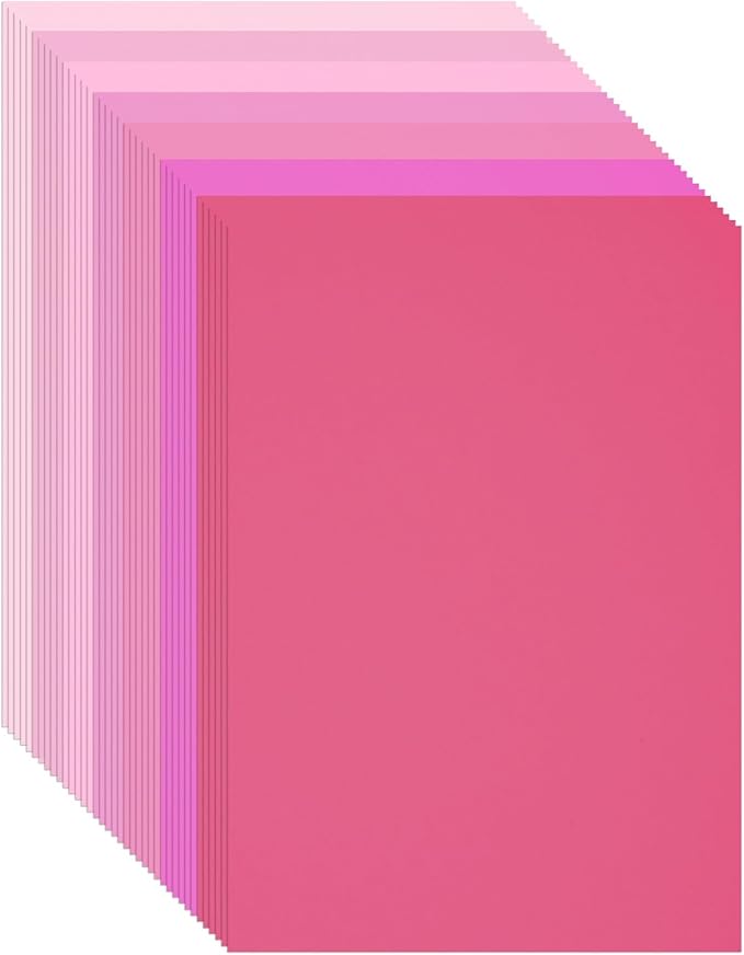 Construction Paper 8.5x11 in,70 Sheets,Set of 7 Colors 178GSM/65LB Heavyweight Construction Paper,Crafts,Arts,School Classroom Art Supplies Assorted Colors Bulk Paper