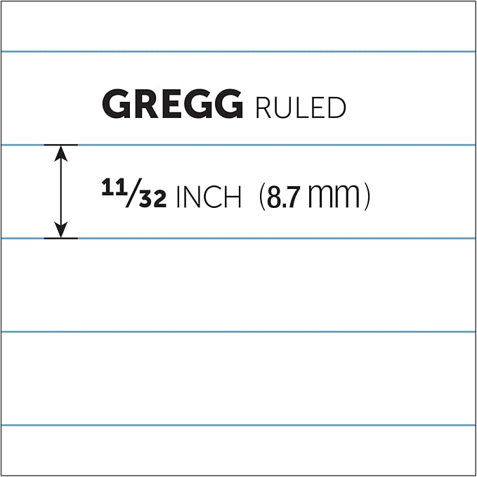 Office Depot(R) Steno Books, 6in. x 9in., Gregg Ruled, 70 Sheets, White, Pack Of 12