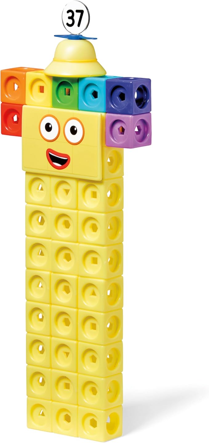 hand2mind Numberblocks 31-40 MathLink Cubes Activity Set - Learn Numbers & Early Math Skills, Preschool and Kindergarten Learning Activities, Educational Toys for Kids, Counting Math Manipulatives