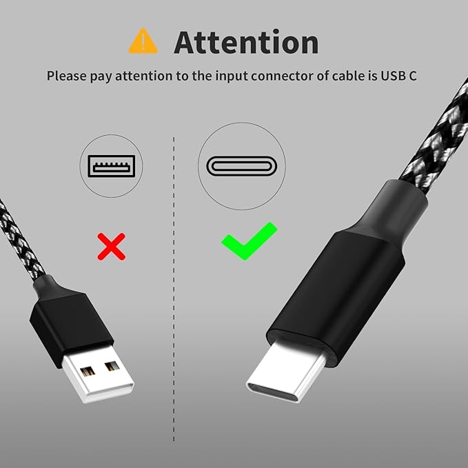 USB C Multi Charging Cable [2Pack 4FT], 3 in 1 Charging Cable Nylon Braided Multiple Charger Cord, Travel Charger with Type-C, Micro USB and IP Port for iPhone 17/16/15 Series/Cell Phones and More