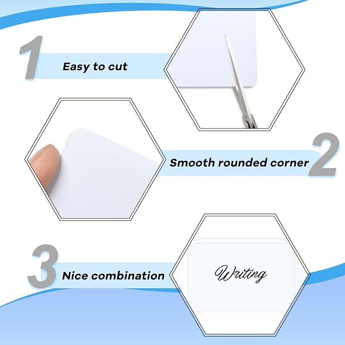 12 Pack Dry Erase Labels Stickers 4x6inch Reusable Dry Erase Labels Small Blank Whiteboard Sticker Removable Reusable Dry Erase Stickers with Pen and Wipe Cloth