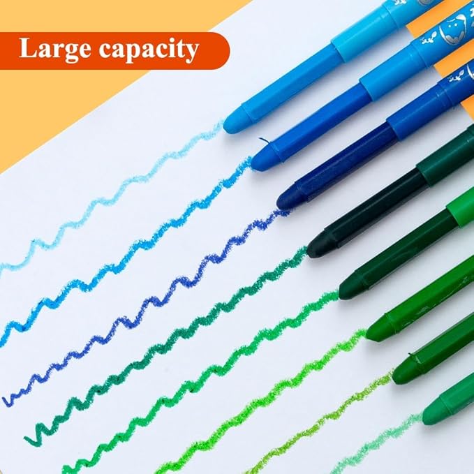 M&G 24 Pcs Tempera Paint Sticks, 24 Colors Solid Tempera Paint Set for artists, Washable, Paint Sticks Quick Drying, Non-Toxic, Works Great on Paper Wood Glass
