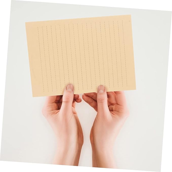 Angoily A5 Vintage Kraft Letter Writing Paper Set 100 Sheets Lined Stationery for Calligraphy Journaling and Letter Writing 8.26 X 5.70 Inches