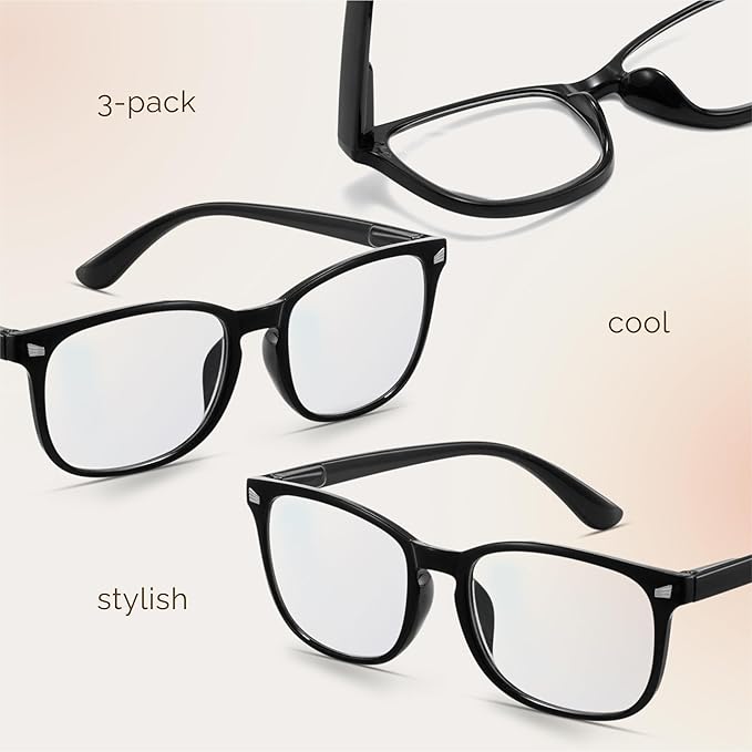 CCVOO Reading Glasses for Women/Men, Eyeglasses, Blue Light Readers for Women/Men, Computer Eye Glasses, Cheaters