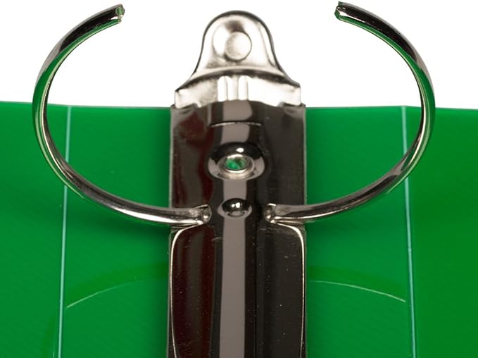 JAM PAPER Plastic 2 inch Binder - Green 3 Ring Binder - Sold Individually