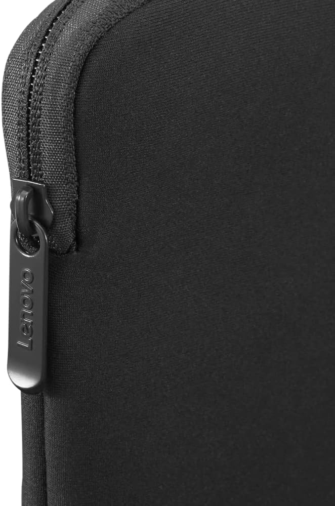 Lenovo Basic Laptop Sleeve 14 Inch Notebook/Tablet Compatible with MacBook Air/Pro Neoprene Material - Soft Fleece Lining - Zippered Top Opening - Black