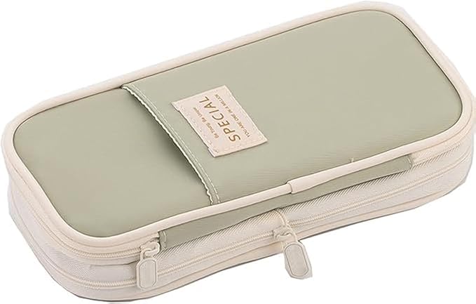 Arnuixty Large Storage Pencil Case Pen Bag with Zipper Big Capacity Pouch Organizer for Office Travel Holder Box